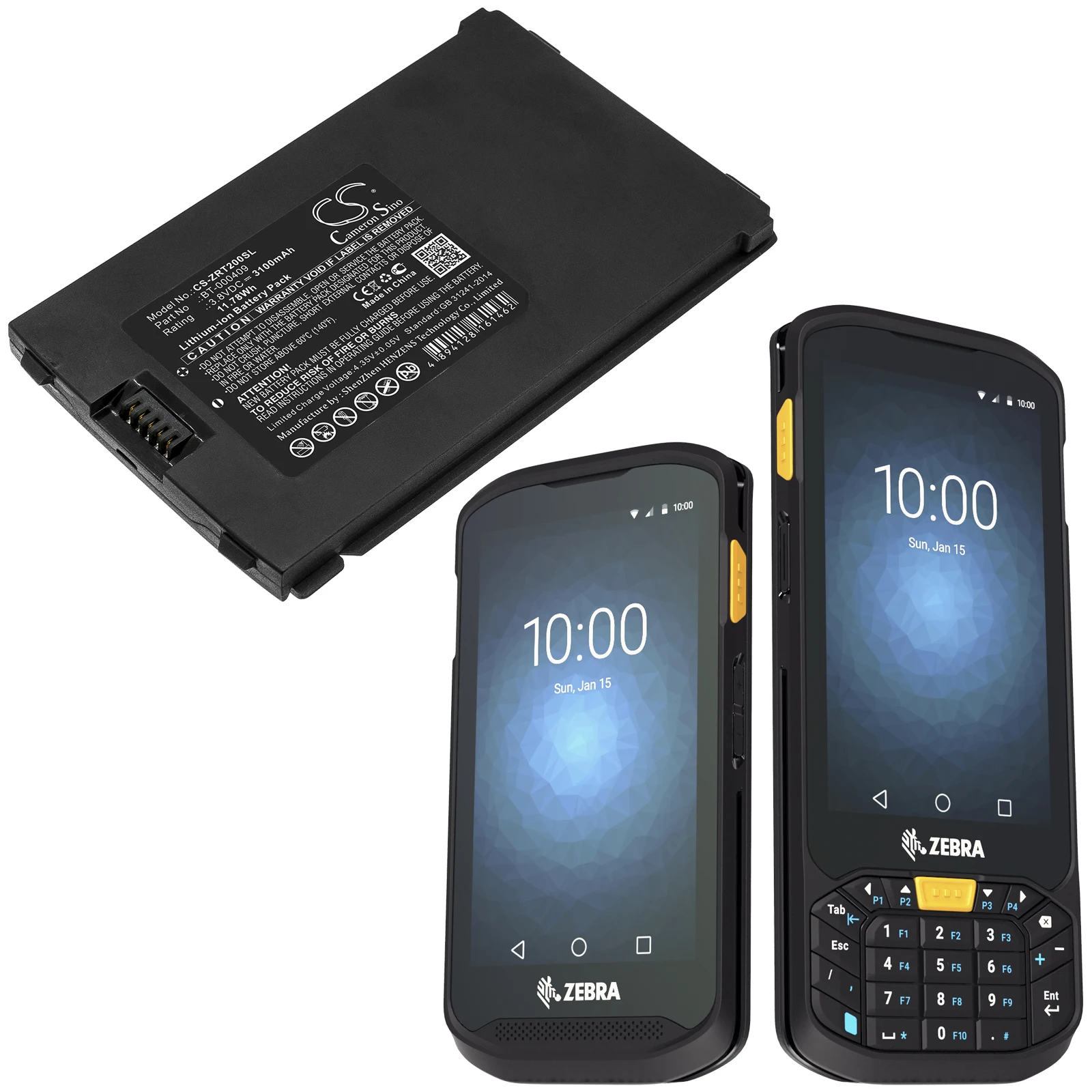 

Cameron Sino For Zebra TC2x 3100mAh / 11.78Wh