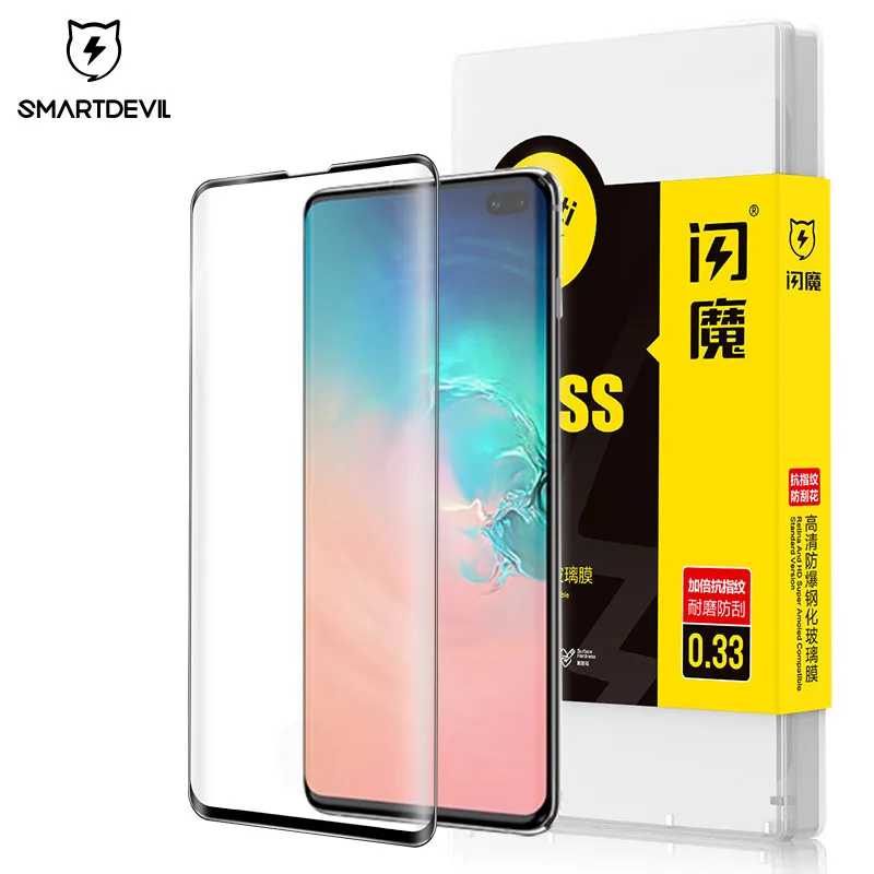 Закаленное стекло SmartDevl для Samsung Note 10 закаленное сверхжидкая Защитная пленка