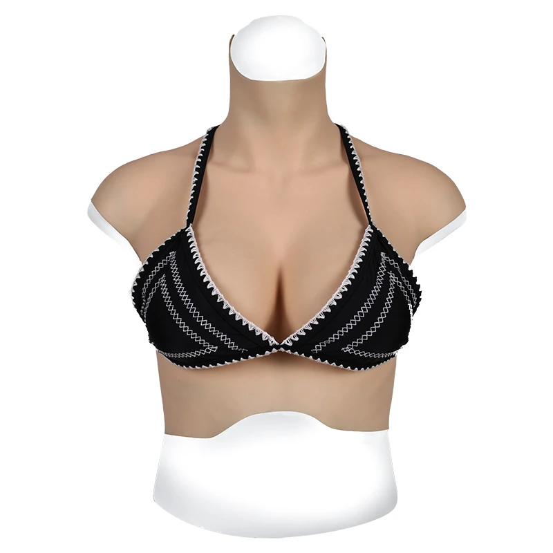 

7th Generation Version No Oil Realistic Silicone Breast Forms L Size Fake Boobs for Shemale Crossdresser Cosplay