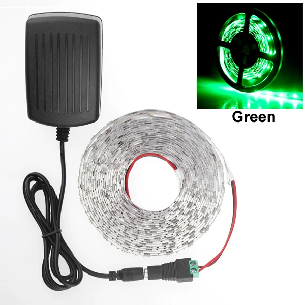 Green SMD 5050 светодиодные полосы водонепроницаемый теплый белый красный синий Epistar 60 светодиодов/м Ambilight Подсветка Водонепроницаемый 12 В светодиодные полосы дистанционного управления - Испускаемый цвет: Green