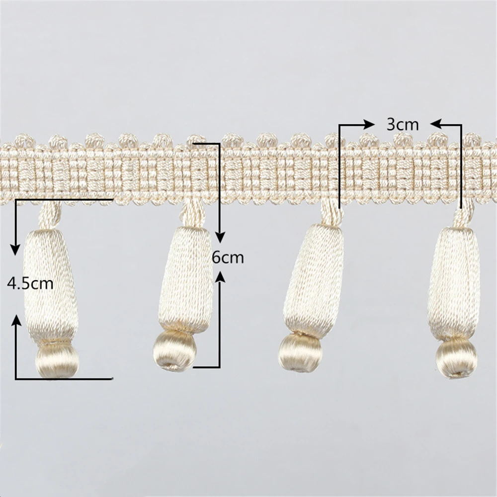 

Crystal Beaded Curtains for Windows Lace Ribbon Tassel DIY Decoration