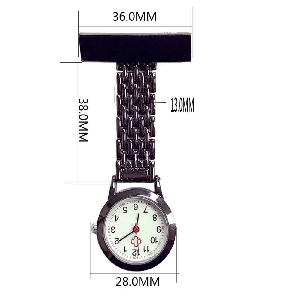 

Nurse Quartz Watch Brooch Pocket Brooch Clip Medical Nurse Pocket Nursing Watch NIN668