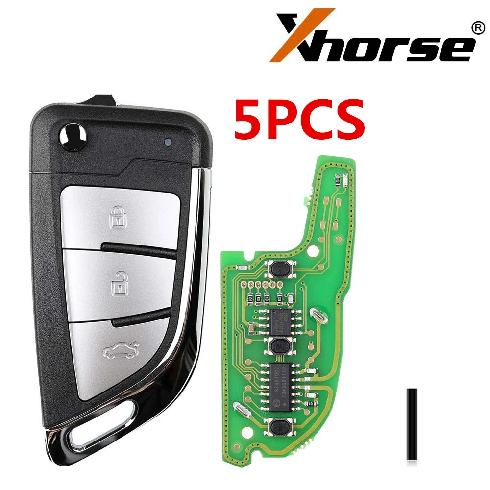 XHORSE XKKF21EN VVDI KNIFE 2 Style (Flip 3BTN) для проводной дистанционный ключ Key Max MINI программатор 5