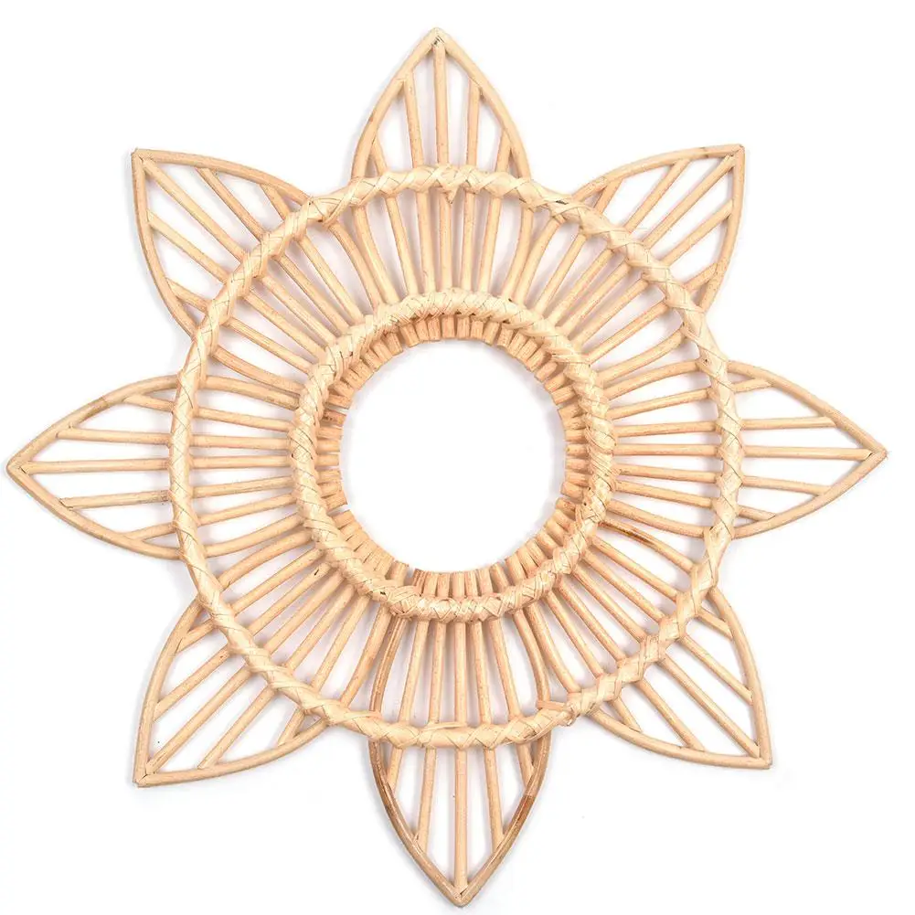 1 шт. ротанговая декоративная настенная рамка с цветами креативная фоторамка из