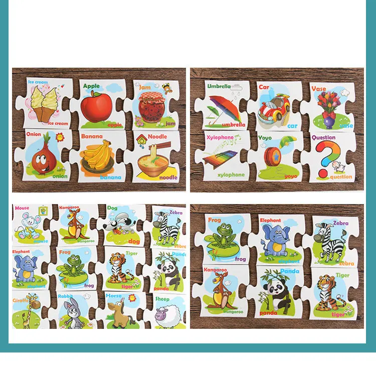 

Spelling class Letter Matching Card 26 letters capital +26 small letters Puzzles Baby Teaching Resources toys Montessori puzzle