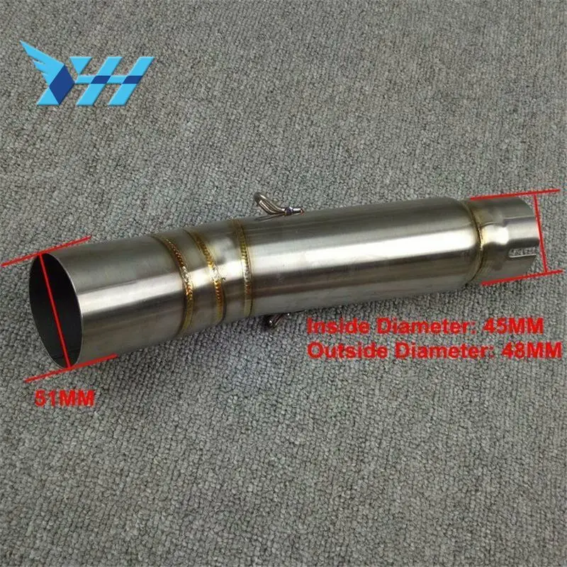 

Motorcycle Exhaust Contact Middle Mid Pipe Connector for HONDA CBR500 CBR 500 CBR500R CBR500X 2012 2013 2014 2015