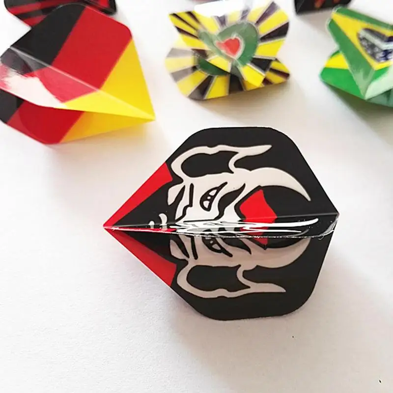 

60 Cool Standard Dart Flights Nice Darts Flight Dardos Outdoor Tail Feather Pattern Wing Mixed P3A1