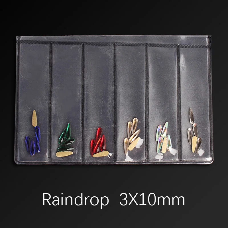 1 упаковка 6 цветов Стразы для ногтей с плоским дном многоразовые стеклянные