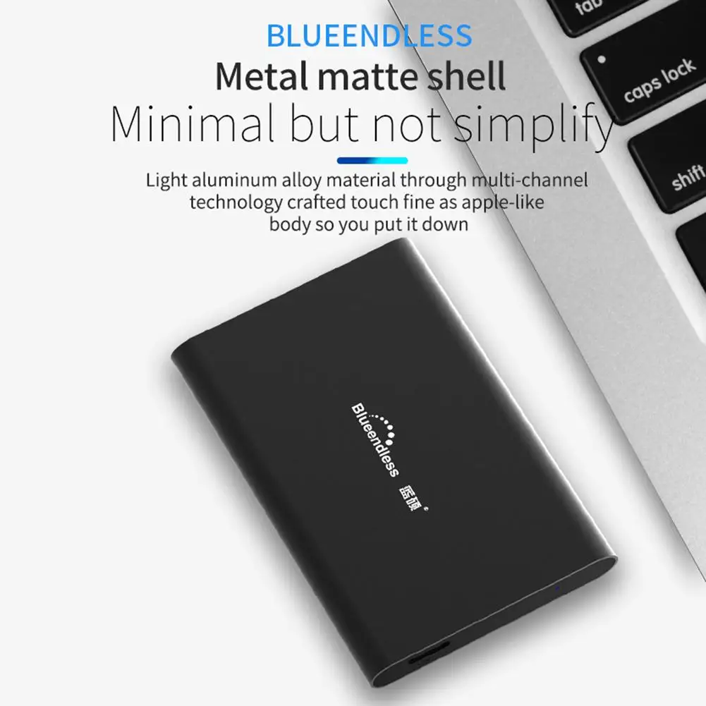 Blueendless T8 2.5 inch USB 3.0 High Speed External Hard Drive Disk HDD 80GB 160GB 250GB 320GB 500GB 1T Portable Mobile Harddisk