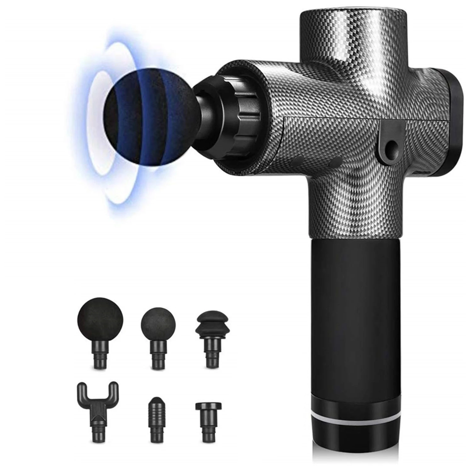 

Deep Muscle Massage Gun Relax Portable Fascia Gun Machine LCD Display Percussion Massage Relaxation Body Massager