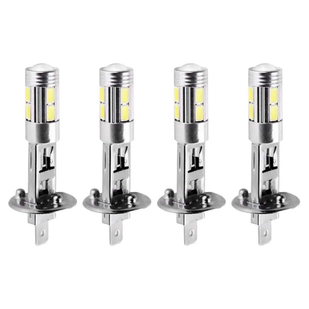 

4 шт., Автомобильные светодиодные лампы H3 H1 5630 10SMD 12 в 360 градусов