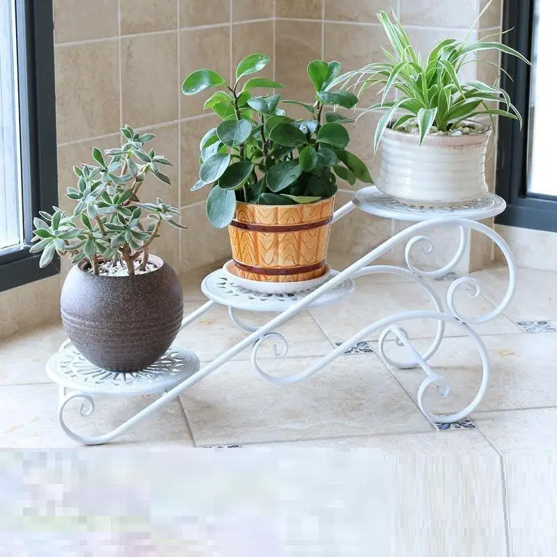 Afscherming Dekarosyon украшение Terrasse Garten Dekoration Planten Standaard полка для растений Balkon Balcon Flower Iron