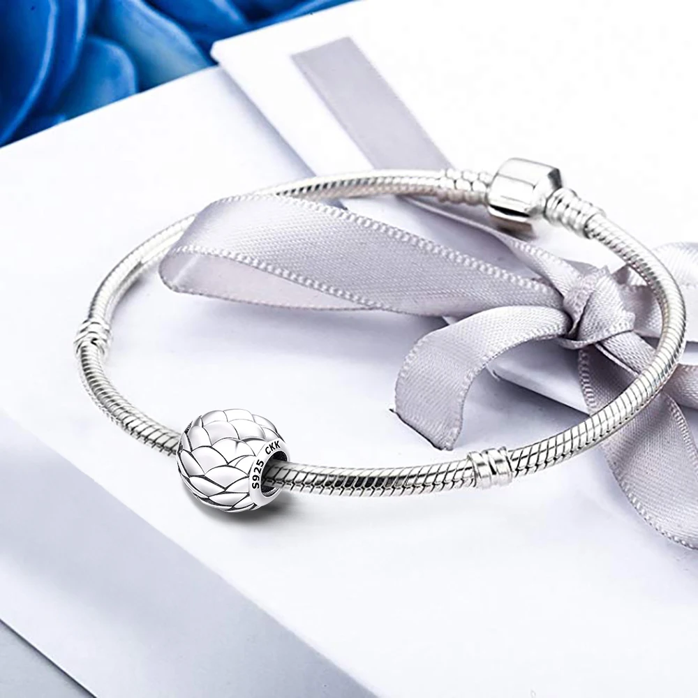 Сделай сам подходит для браслетов Pandora расслоенные бусины в виде драгоценных