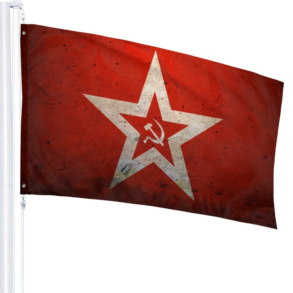 Флаг СССР с принтом Советский Союз Россия страна России 3x5 футов 90x150 см - купить