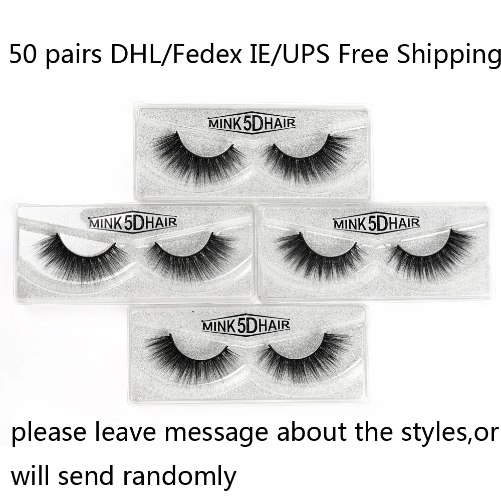25mm Mink Eyelashes 25/50 pair Wholesale 3D Lashes packaging box Makeup Dramatic Long | Красота и здоровье