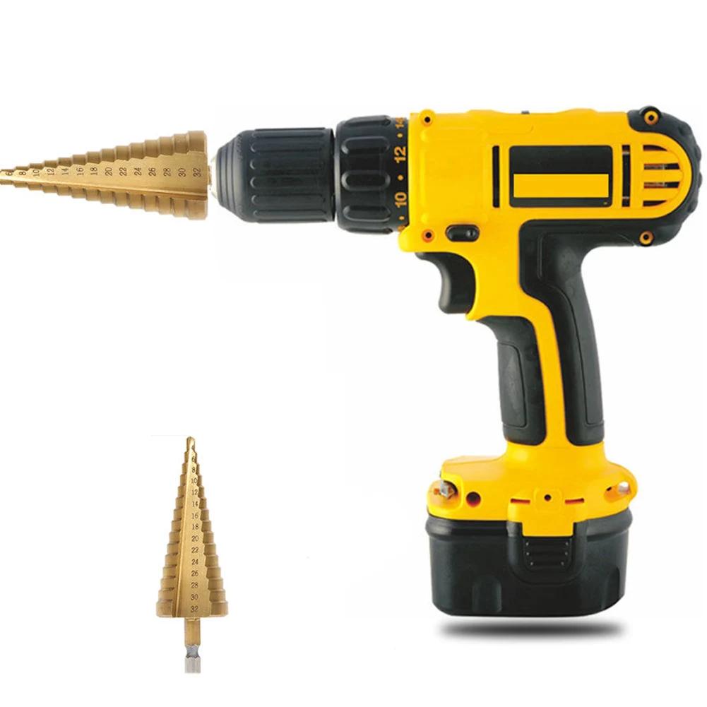 4-32 мм титановый прочный HSS4241 конусная форма шестигранное отверстие для резки