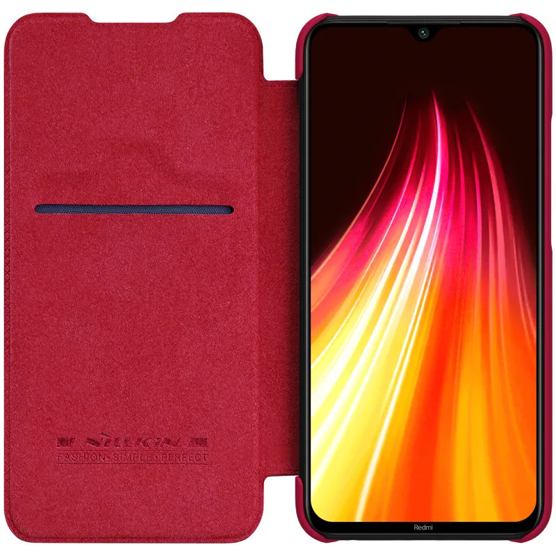 Новинка 2019 чехол для Xiaomi Redmi Note 8 NILLKIN из искусственной кожи флип-чехол кожаный