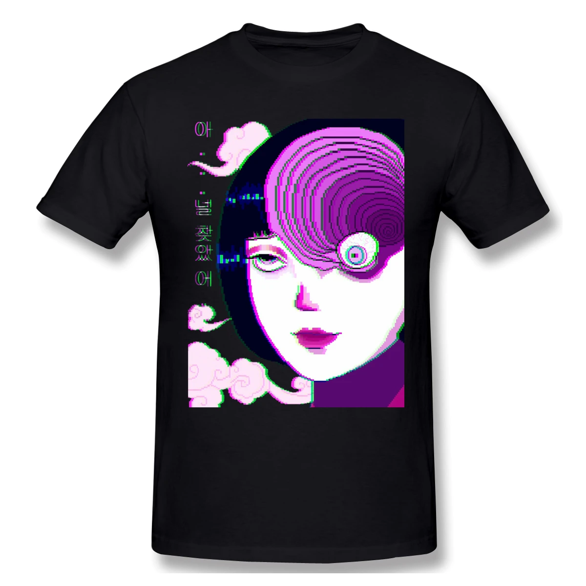 New summer T Shirt Uzumaki Girl T-Shirt Cotton Uzumaki ofertas Tee Shirt