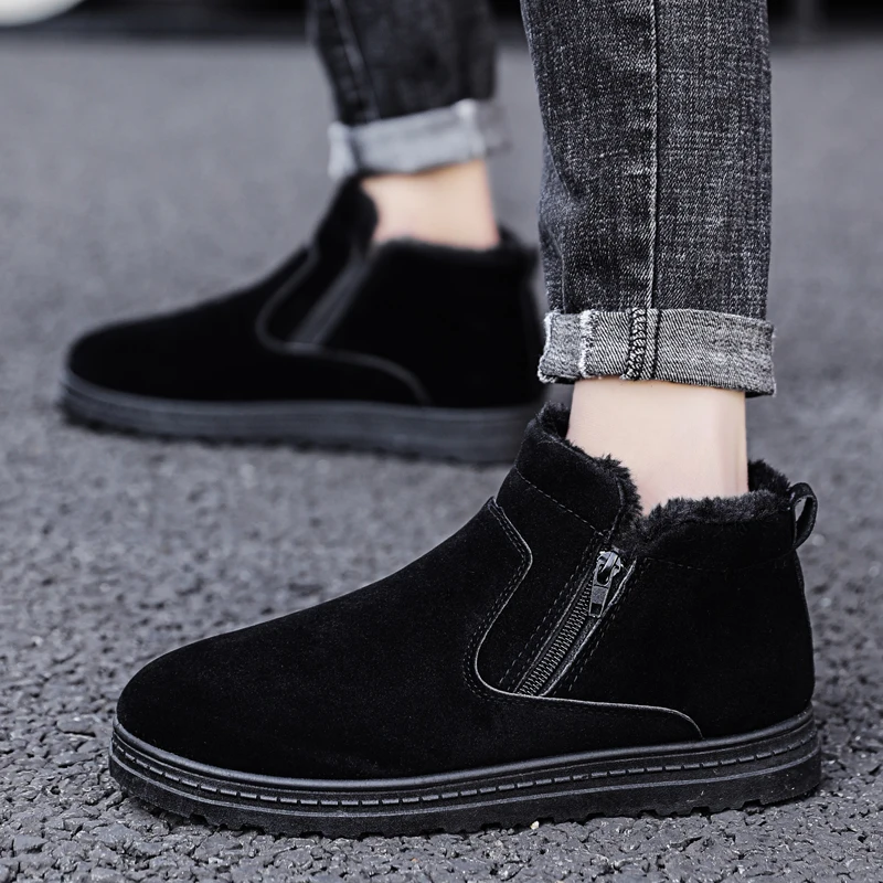 

Man Winter Fur Shoes Sneakers Casual Shoes Men Fashion Shoe Male Walking Outdoor Footwear Breathable Men Footwear Dropshipping