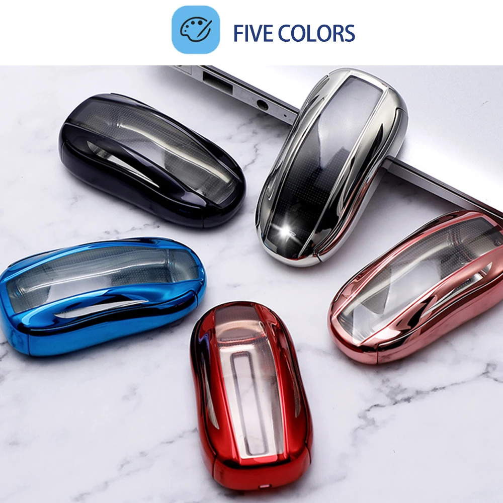 

Car Key Cover Key Case Bag For Tesla Model S Key Shell Storage Bag Protector Car Key Case Cover