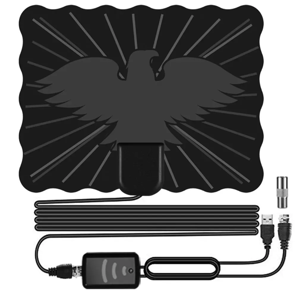 

HDTV0484K 25DB High Gain HD TV DTV Box Digital TV Antenna 150 Miles Signal Amplifier Clear Satellite Dish Signal Receiver