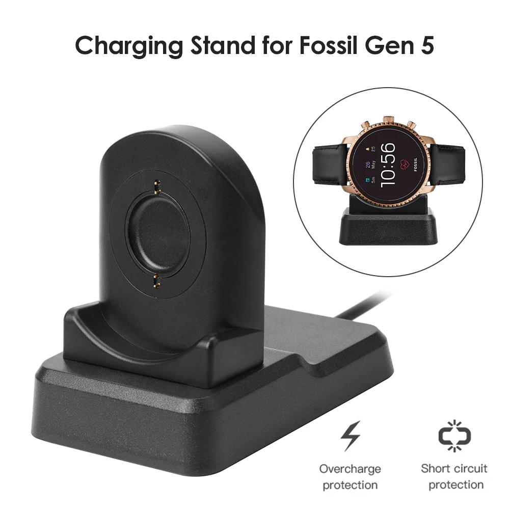 USB Charging Cable for Fossil Gen 5/4 HR Sport/Explorist HR/Venture,Vertical Watch Charging base,Watch Charger for Fossil Geb