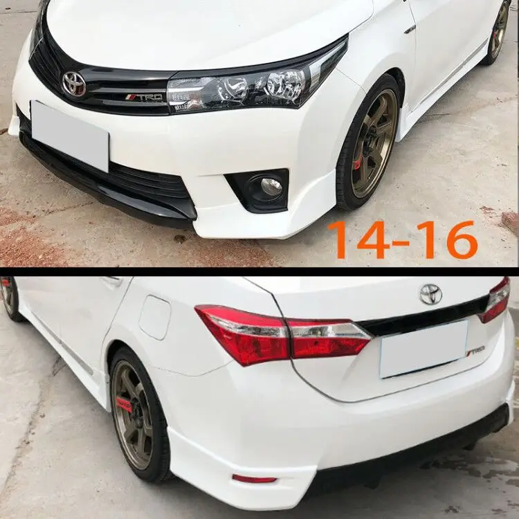 9 шт./компл. 2014 2015 2016 Corolla PP пластик неокрашенный матовый черный маленький корпус