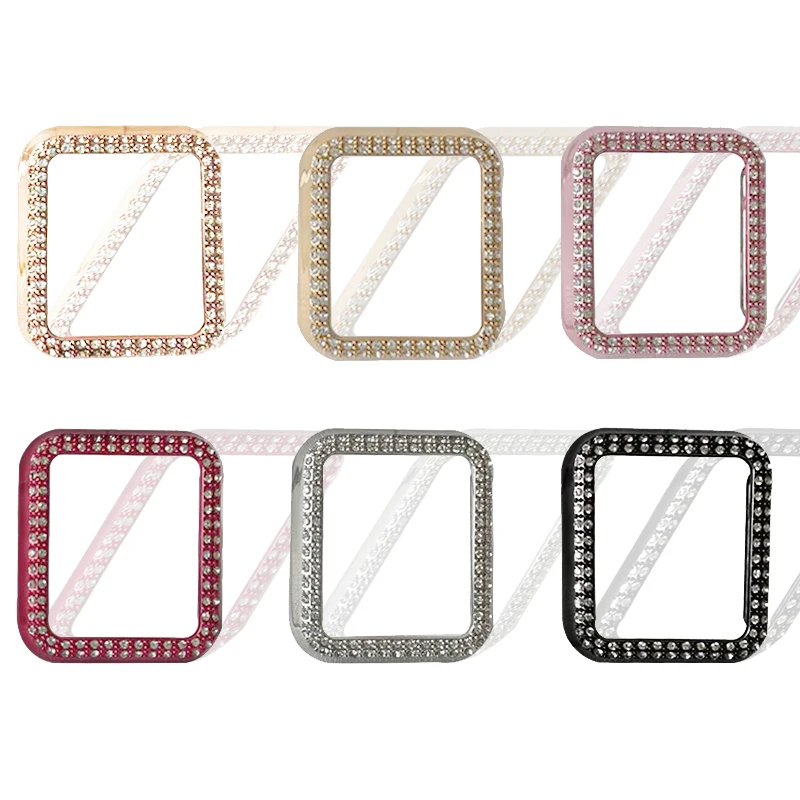 

Diamond Bumper Protective Case for Apple Watch Series 6 SE 5 4 3 2 1 38MM 42MM For Iwatch 40mm 44mm Smart Bracelet Accessories