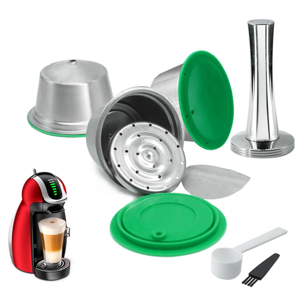 Многоразовая кофейная капсула из нержавеющей стали с фильтром для капсул Dolce Gusto