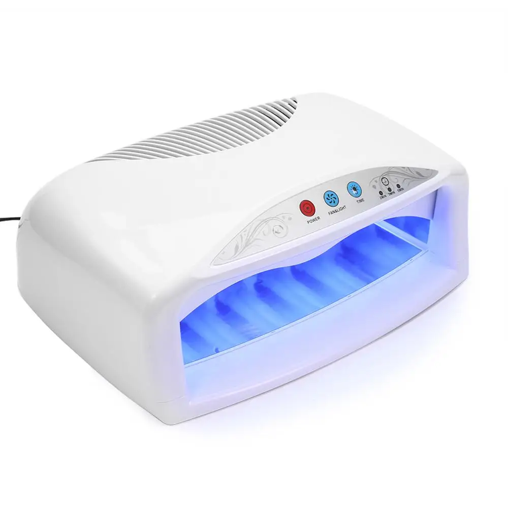 54W UV Nail Dryer Lamp Quick Drying Gel Polish with Fan &amp Timer Setting US 110V | Красота и здоровье