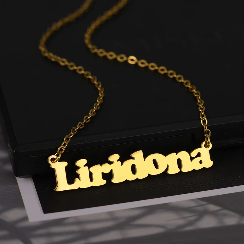 Индивидуальное ожерелье с именем в стиле панк индивидуальное большое