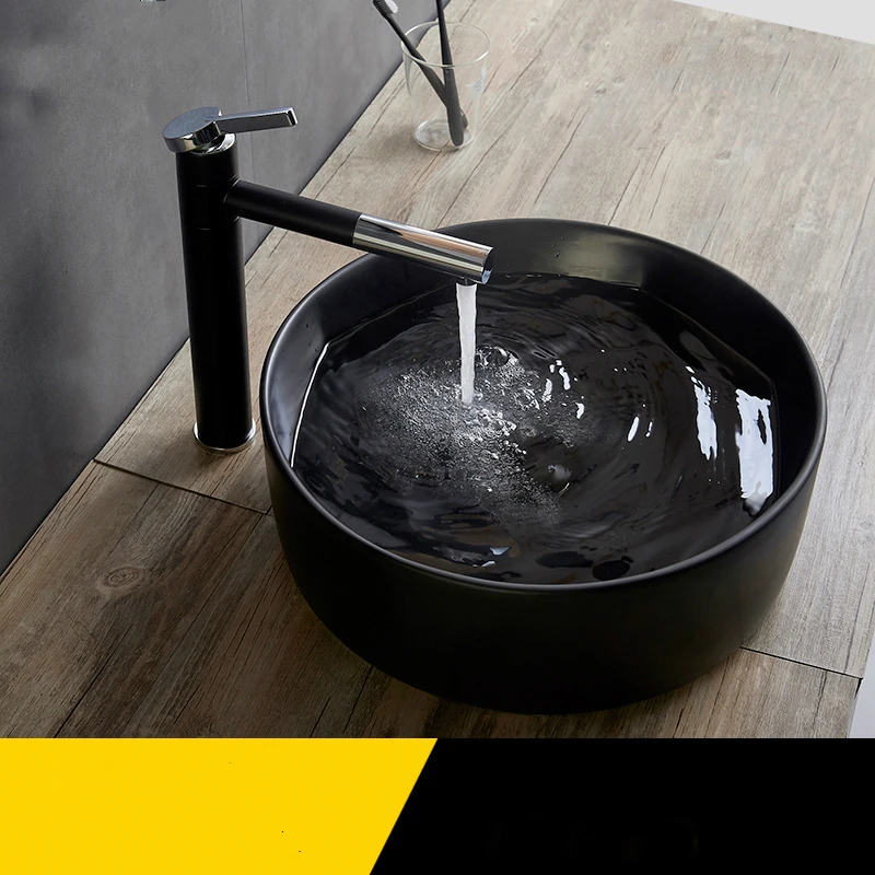 Раковина для ванной комнаты 40 см одна раковина над стойкой домашняя матовая