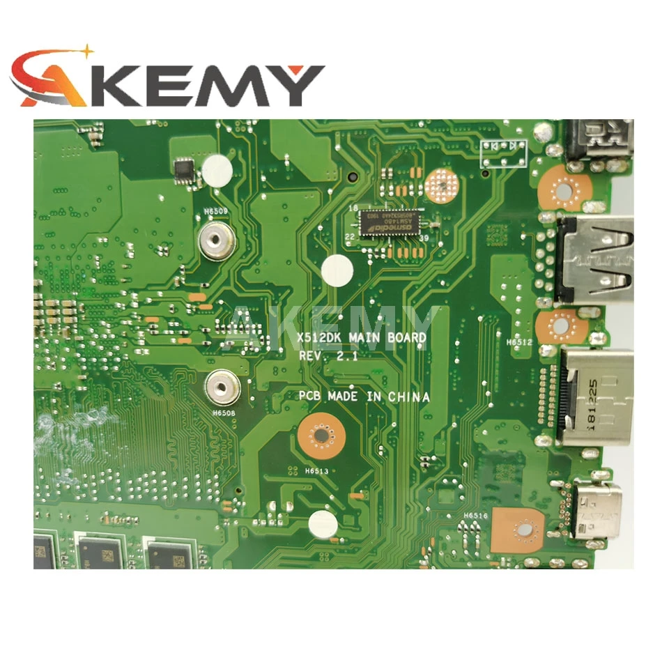 Günstig Akemy X512DA Motherboard Für Asus X512DA F512DA X512D F512D X512DK Laptop Motherboard W/ 4G-RAM Ryzen 5 3500U CPU