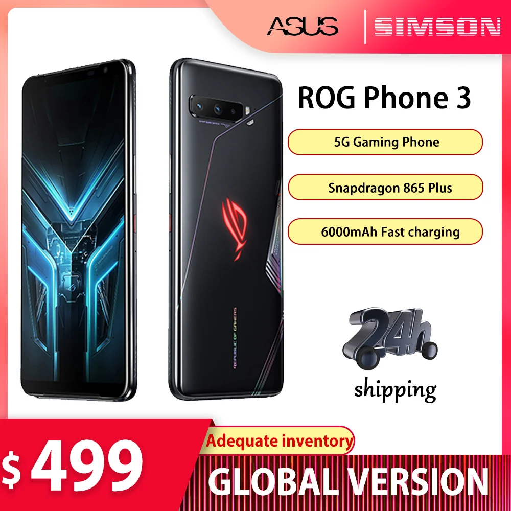 Глобальная версия ASUS ROG Phone 3 ZS661KS игровой телефон 8 Гб Оперативная память 128