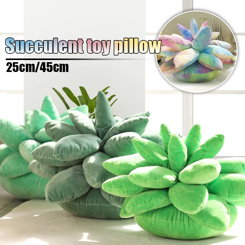 

Kawaii Succulent Plush Doll Simulation Cartoon Plush Toy Cute Plant Pillows Office Rest Chair Cushion Soft Stuffed Doll Gift