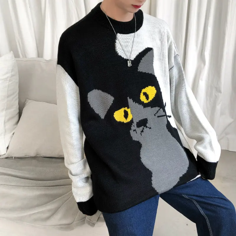 Новинка 2019 осенний свитер LEGIBLE в стиле хип хоп мужские повседневные свободные