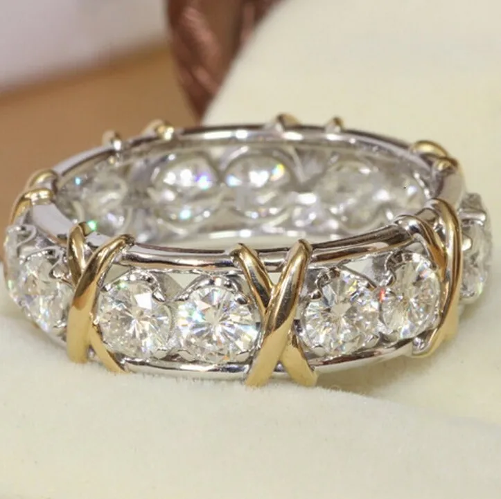 Женское кольцо из стерлингового серебра 925 пробы для пары танзанита желтое