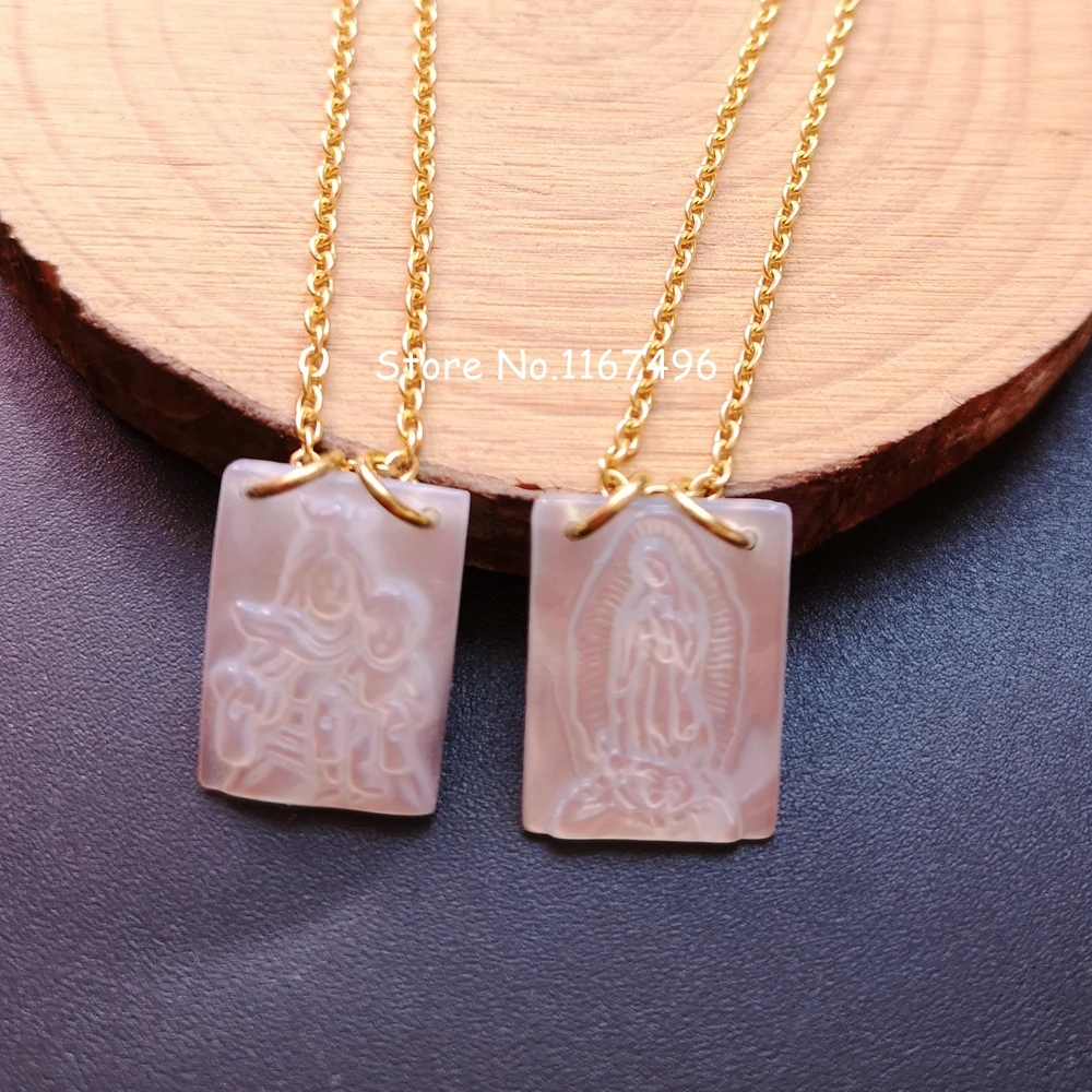 10 шт./лот смешанный дизайн натуральный перламутровый корпус ожерелье святое