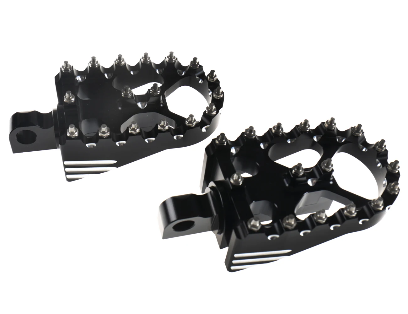 Черные вращающиеся подножки для кросса по индивидуальному заказу Chopper колышки