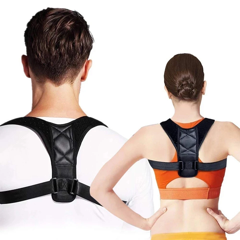 

KoKossi Adjustable Clavicle Posture Corrector Men Women Upper Back Brace Shoulder Lumbar Support Belt Corset Posture Correction