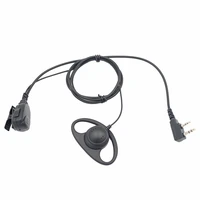 2 pin d shape two way radio headset with mic walkie talkie earpiece for retevis h 777 rt22 rt21 rt68 baofeng uv 5r 888s 666s