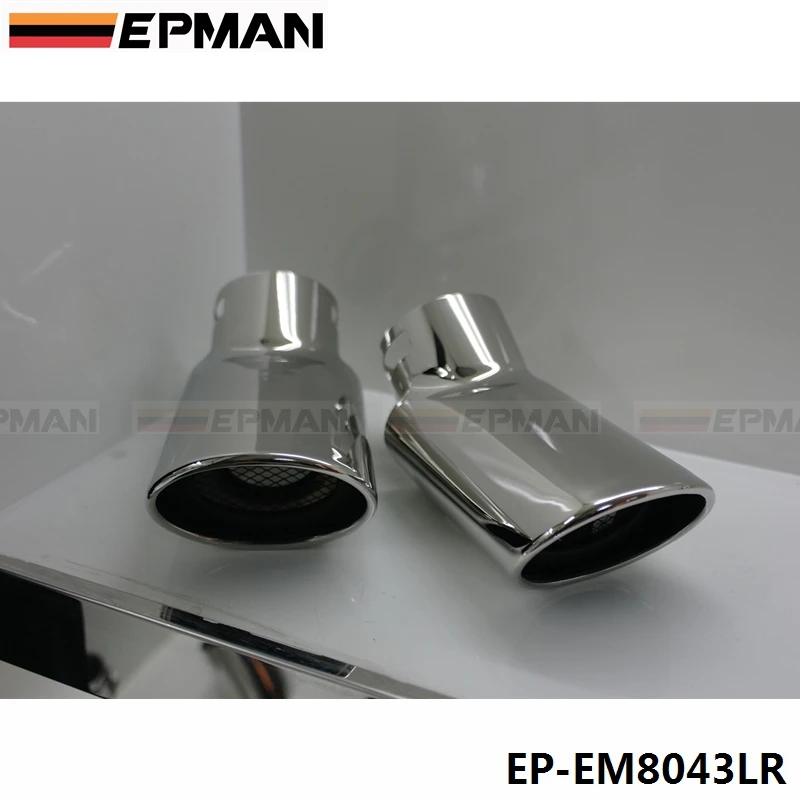 2 Pcs Chrome Stainless Steel Exhaust Muffler Tip For Land Rover 05-12 Range Diesel EP-EM8043LR | Автомобили и мотоциклы