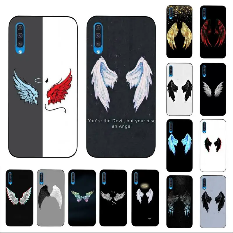 

YNDFCNB Angel wings demon wings wing Phone Case for Samsung A30s 51 5 71 70 40 10 20 s 31 A7 A8 2018