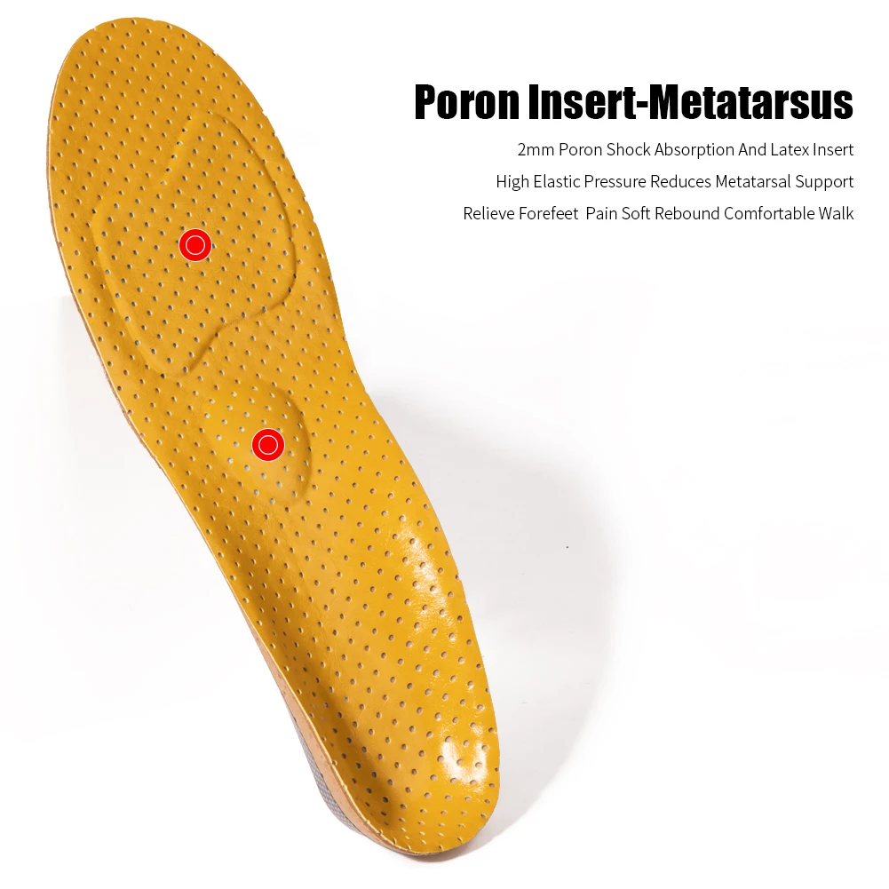BANGNI Orthopedic Insoles Flat Feet Arch Support Microfiber Leather Orthotic Shoes Pad Inserts Plantar Fasciitis Men Women