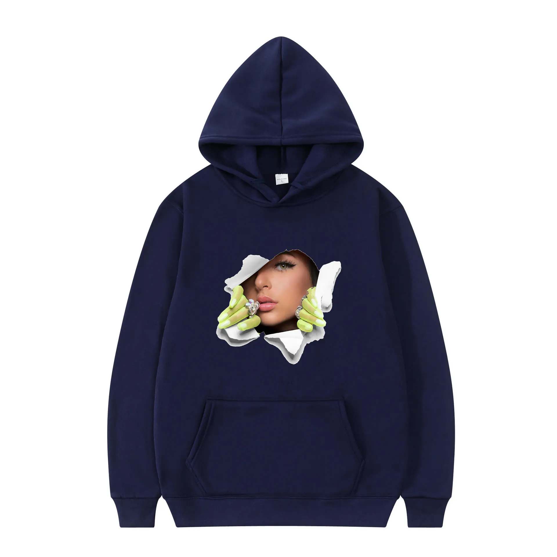 

2021 New Style Daily Wear EVA Queen Printed Popular Hoodies Oversized Fashion Style Clothes Long -Sleeves Hoodie Trip Streetwear