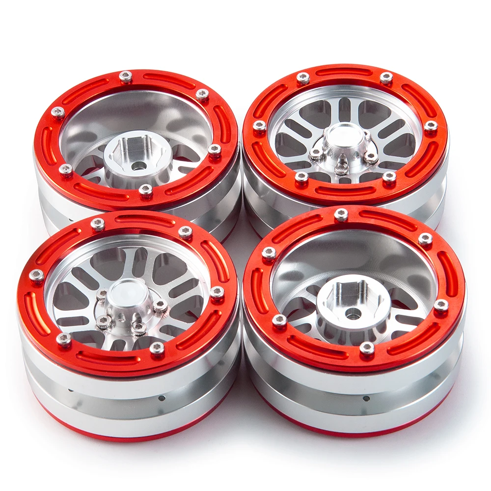 YEAHRUN 1 9 &quotRC алюминиевый Beadlock колеса Ободы для 1/10 SCX10 RC Рок гусеничных моделей