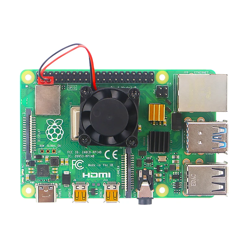Кулер для процессора Raspberry Pi 4 Model B + алюминиевый радиатор 4B|Аксессуары