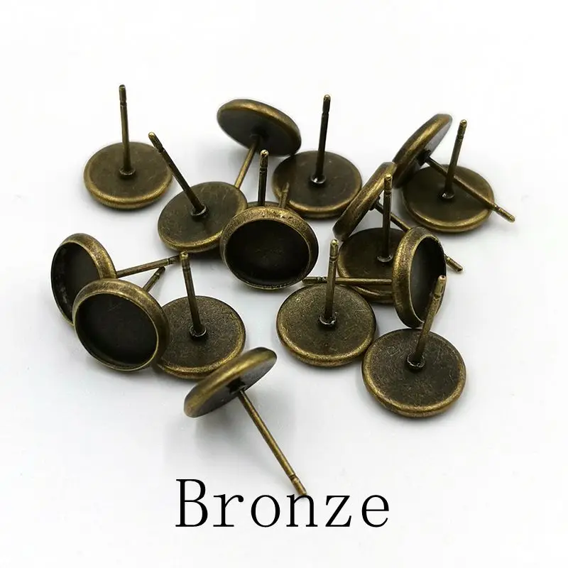 20 шт./лот пустые Кабошон Базовые аксессуары для ювелирных изделий серьги