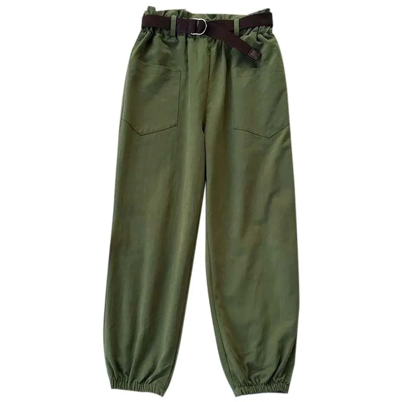 

Cargo Pants Women HipHop Streetwear Joggers High Waist Pockets Overalls Lady Trousers Casual Loose Korean Style pantalones mujer