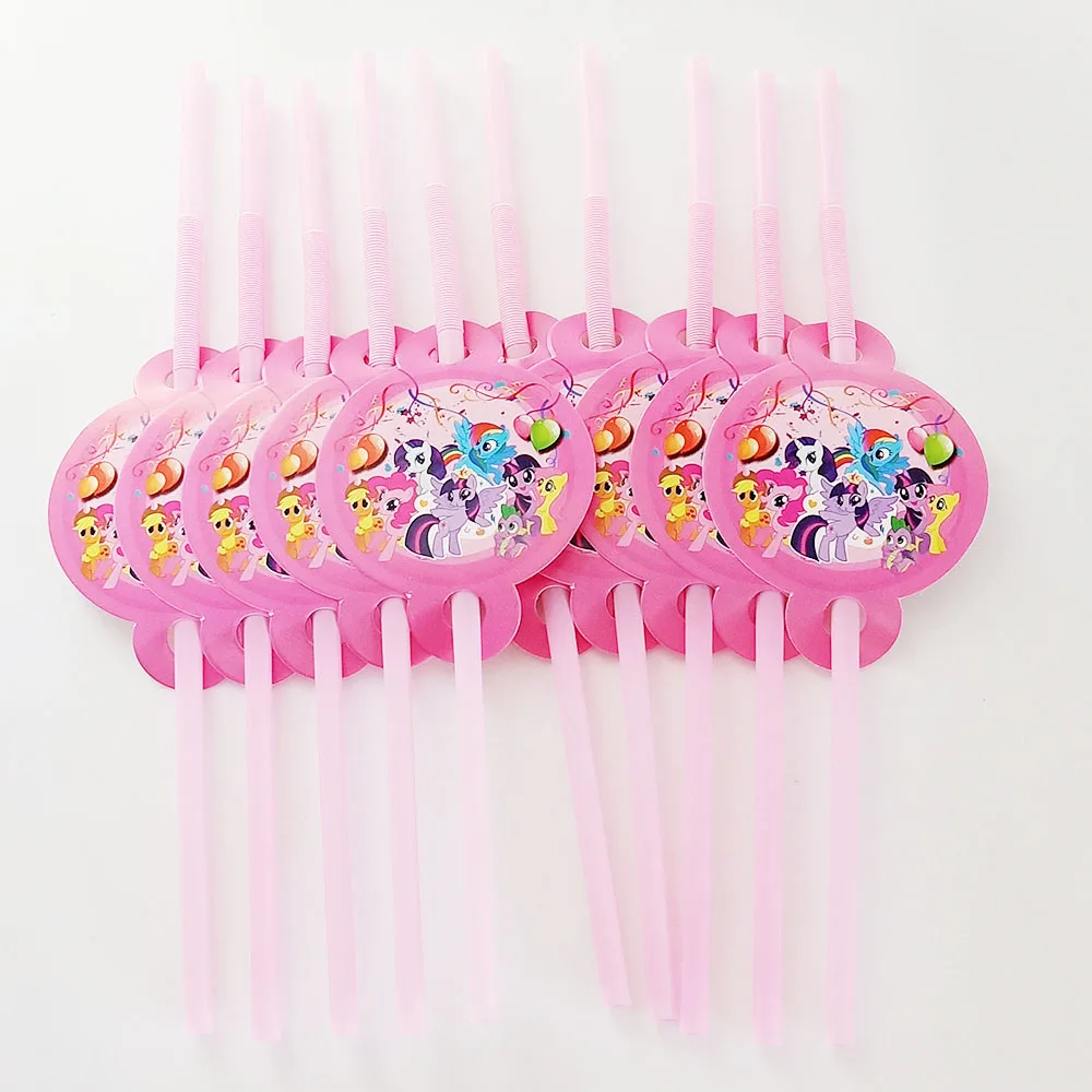 Маленькие пони 90 шт. с днем рождения Детские праздничные украшения одноразовые